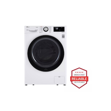Lg 24in ThinQ Proactive Care Asthma & Allergy Friendly 2.3 cu. ft. Compact Front Load Washer WM1455HWA